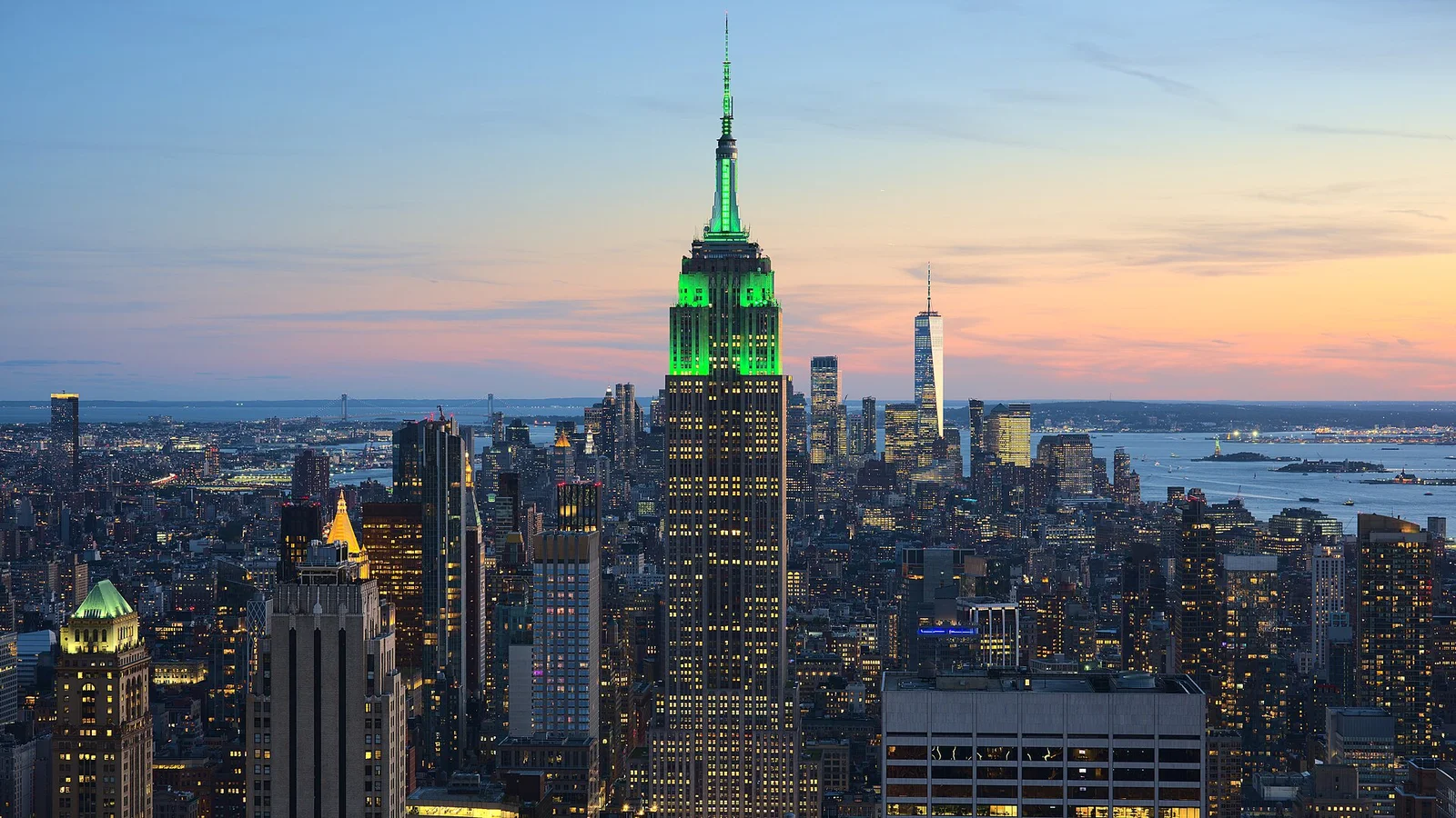 Edifícios e paisagem urbana de Manhattan